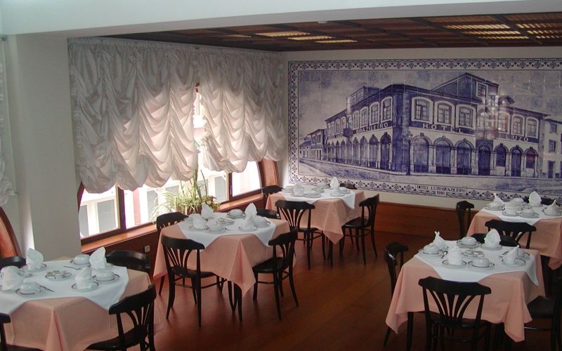 Luso Brasileiro Hotel Povoa de Varzim Restoran foto