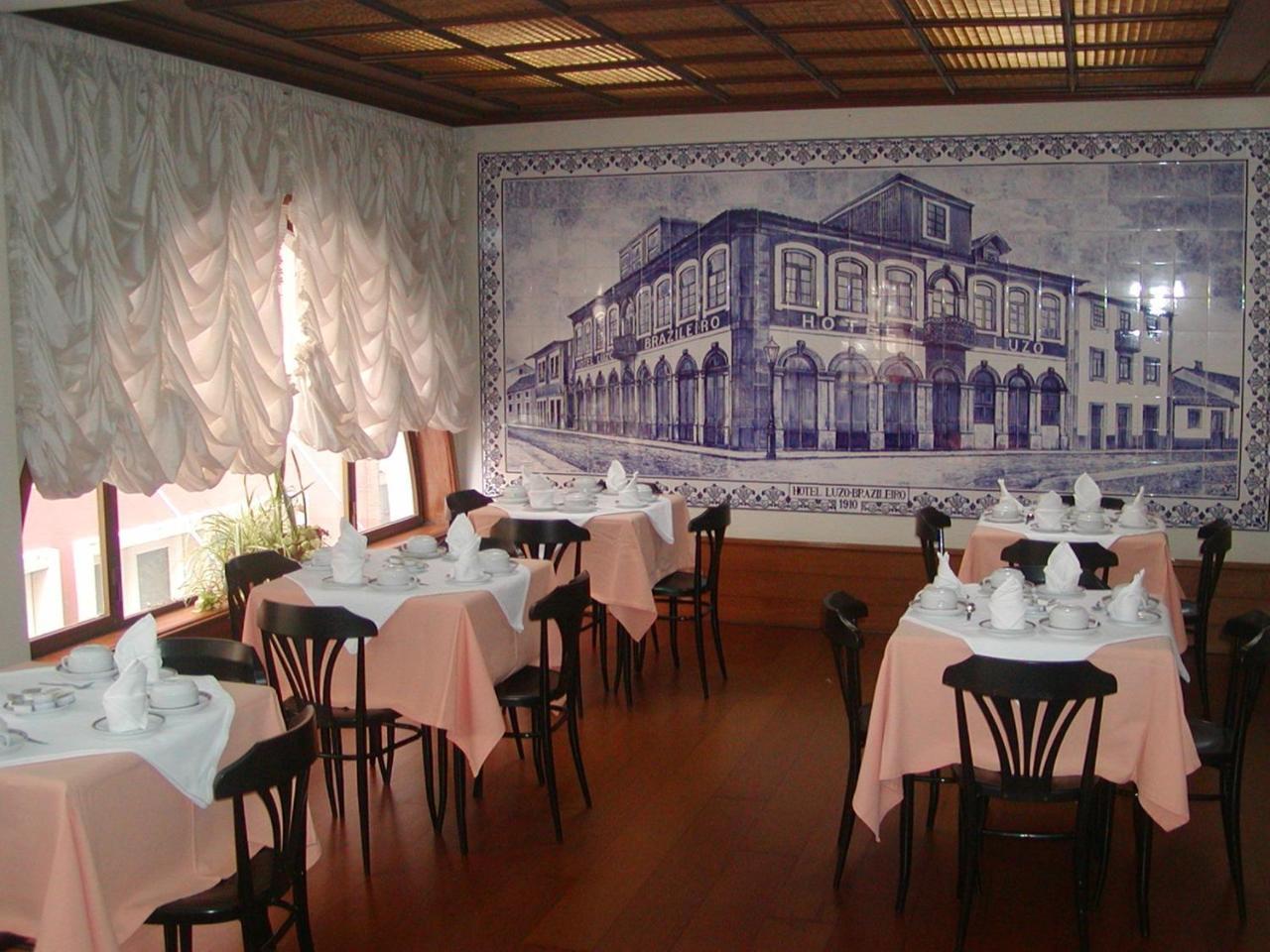 Luso Brasileiro Hotel Povoa de Varzim Bagian luar foto